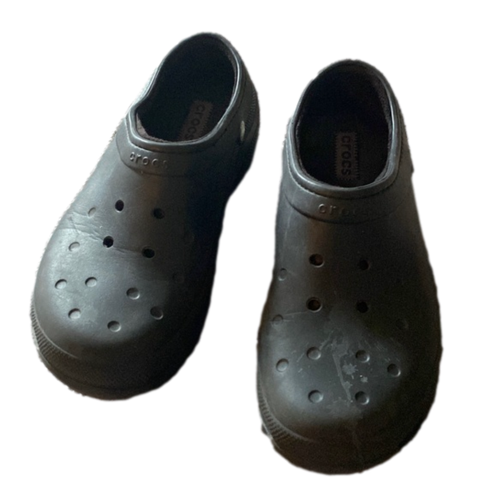 Crocs Black Shoes SIZE 10M 12 W